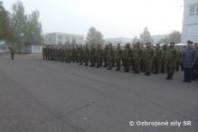  Slávnostný nástup príslušníkov Taktického krídla pri príležitosti  “Dňa hrdinov Karpatsko-duklianskej operácie“